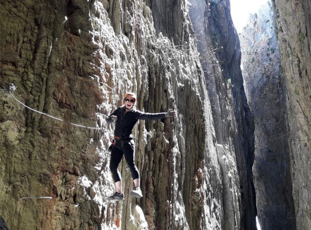  Staples in the Atajate ferrata 